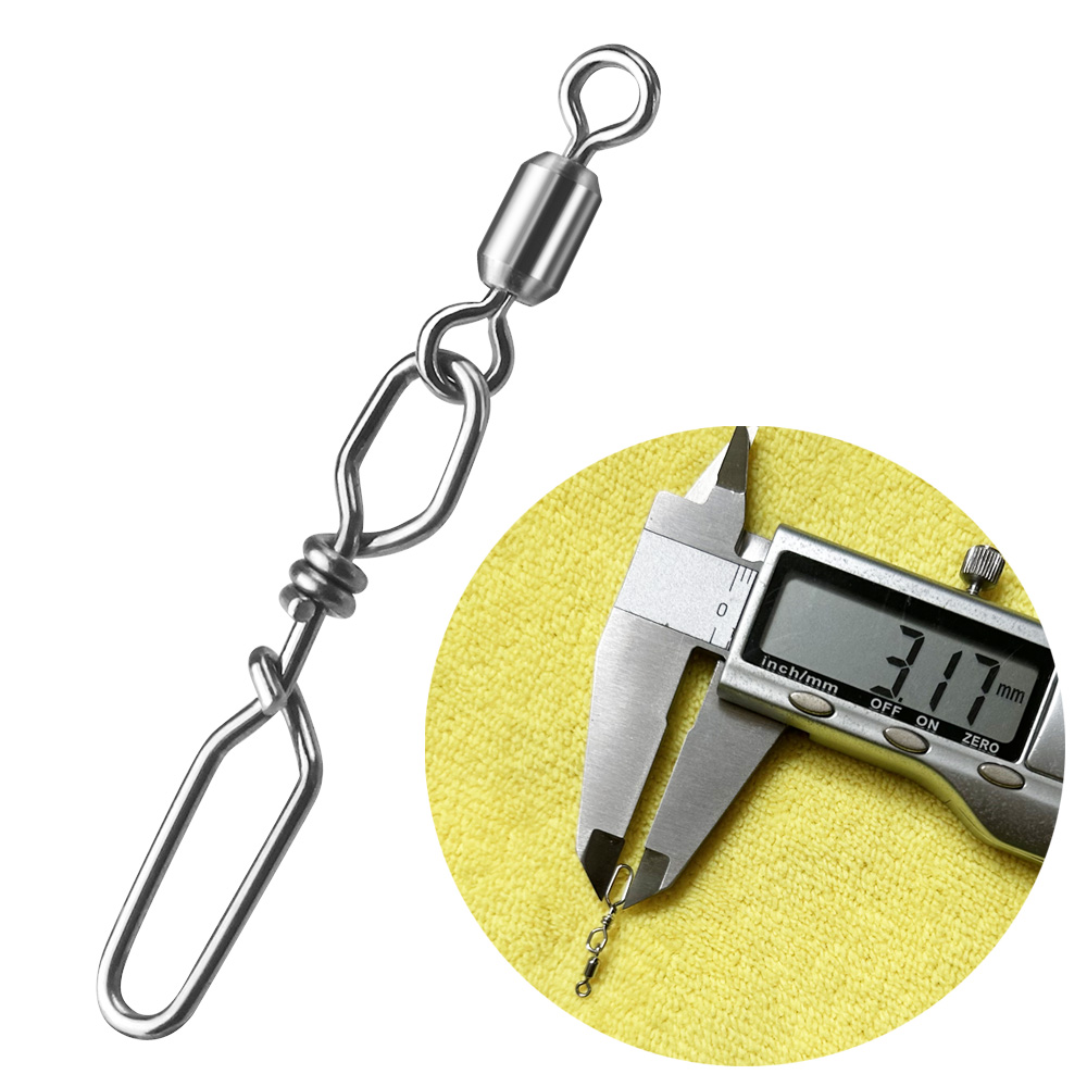 Fishing Lure Accessories - DNDYUJU 20pcs Stainless Fishing Barrel Rolling