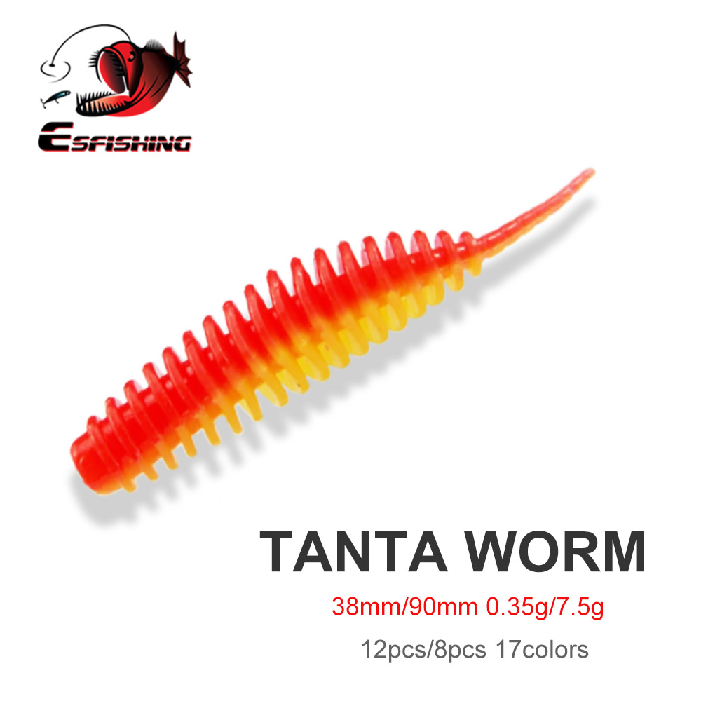 Fishing Lure Swimbait - ESFISHING Fishing Tiny Worm Bait Lure