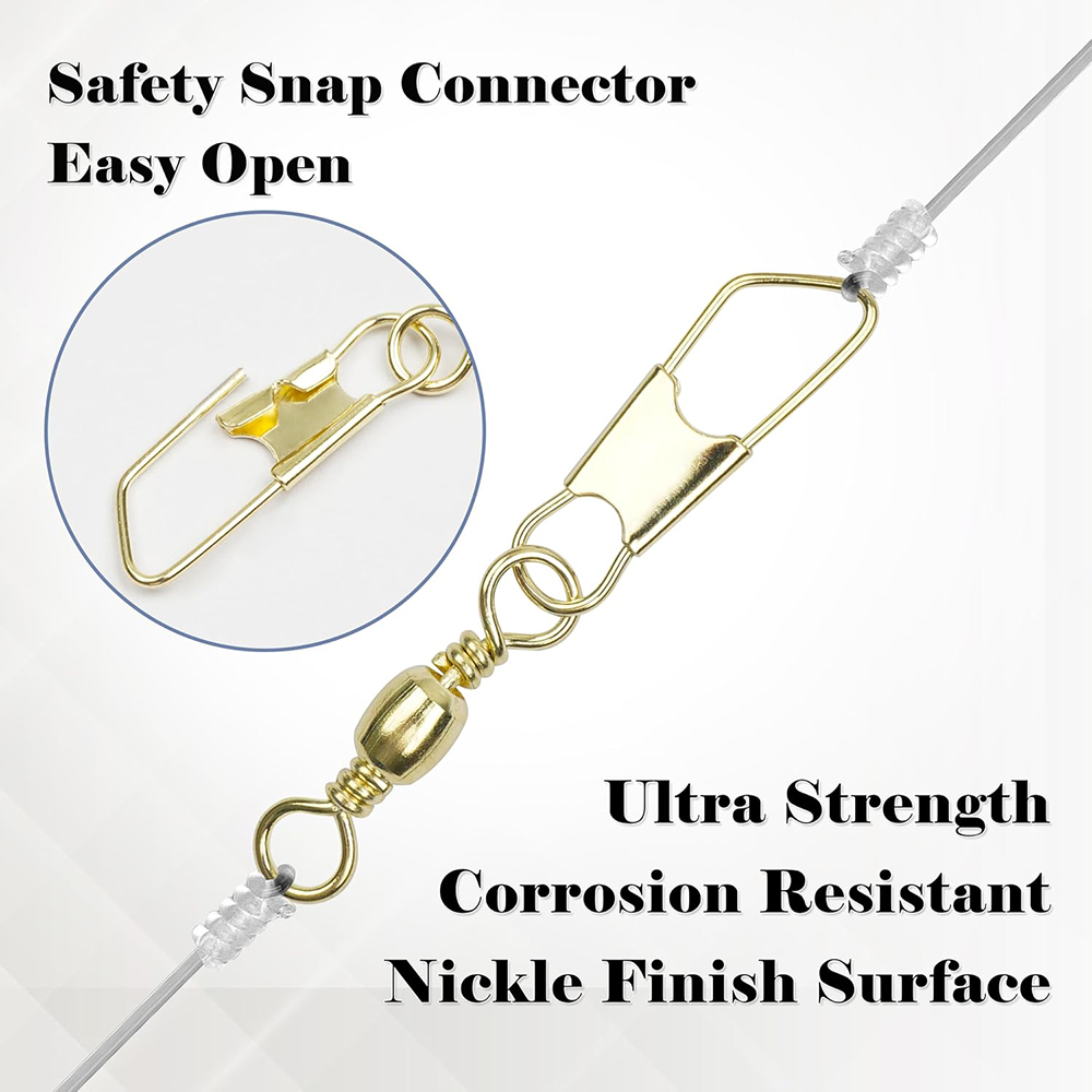 50Pcs Gold Fishing Barrel Swiv - Fishing Lure Accessories のレビューと価格
