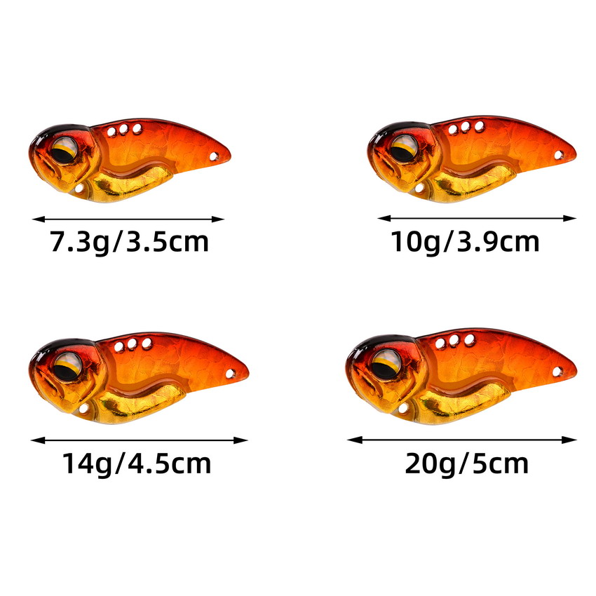 6pcs Metal VIB Fishing Lures 7 - Fishing Lure Blade Bait のレビューと価格