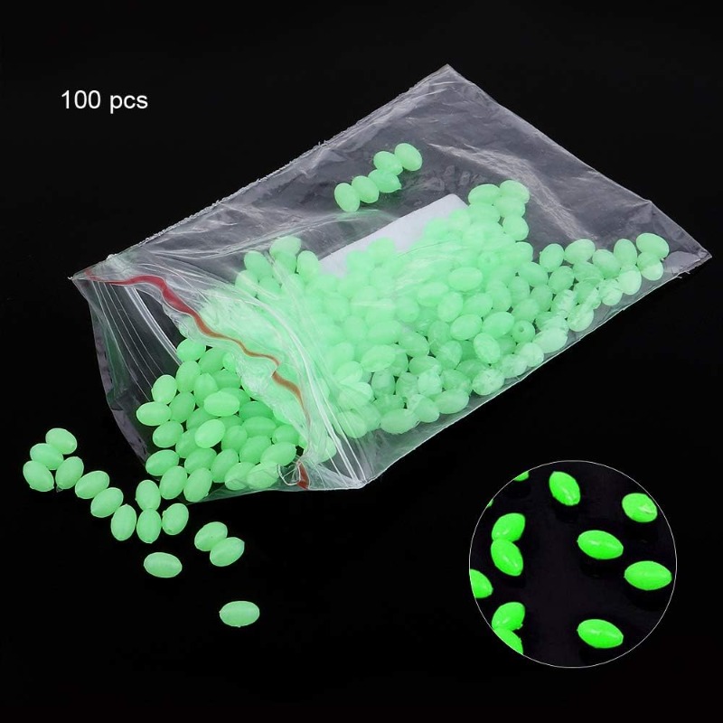 100pcs/lot Oval Night Luminous - Fishing Lure Topwater のレビューと価格