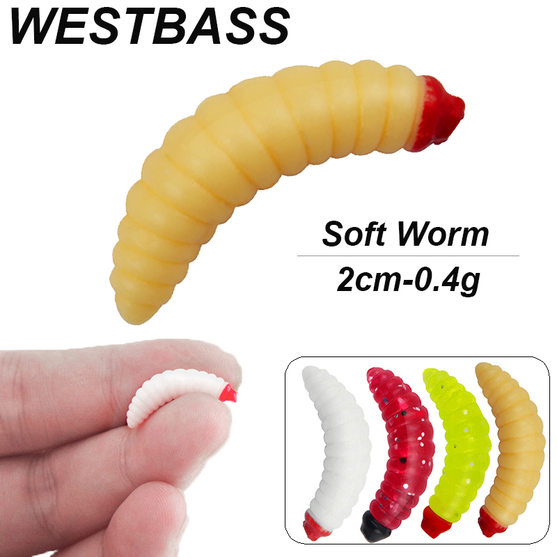 WESTBASS 20/50PCS Soft Larva S - Fishing Lure Swimbait のレビューと価格