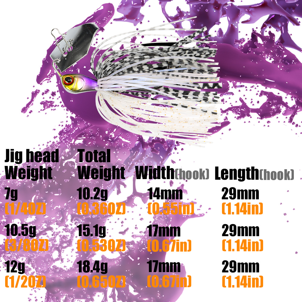 B&U Fishing Lure Chatter Bait  - Fishing Lure Blade Bait のレビューと価格