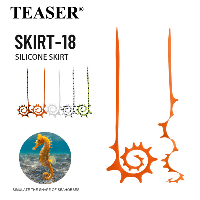 TEASER 5pcs SKIRT-18 145mm Sil - Fishing Lure Jig のレビューと価格