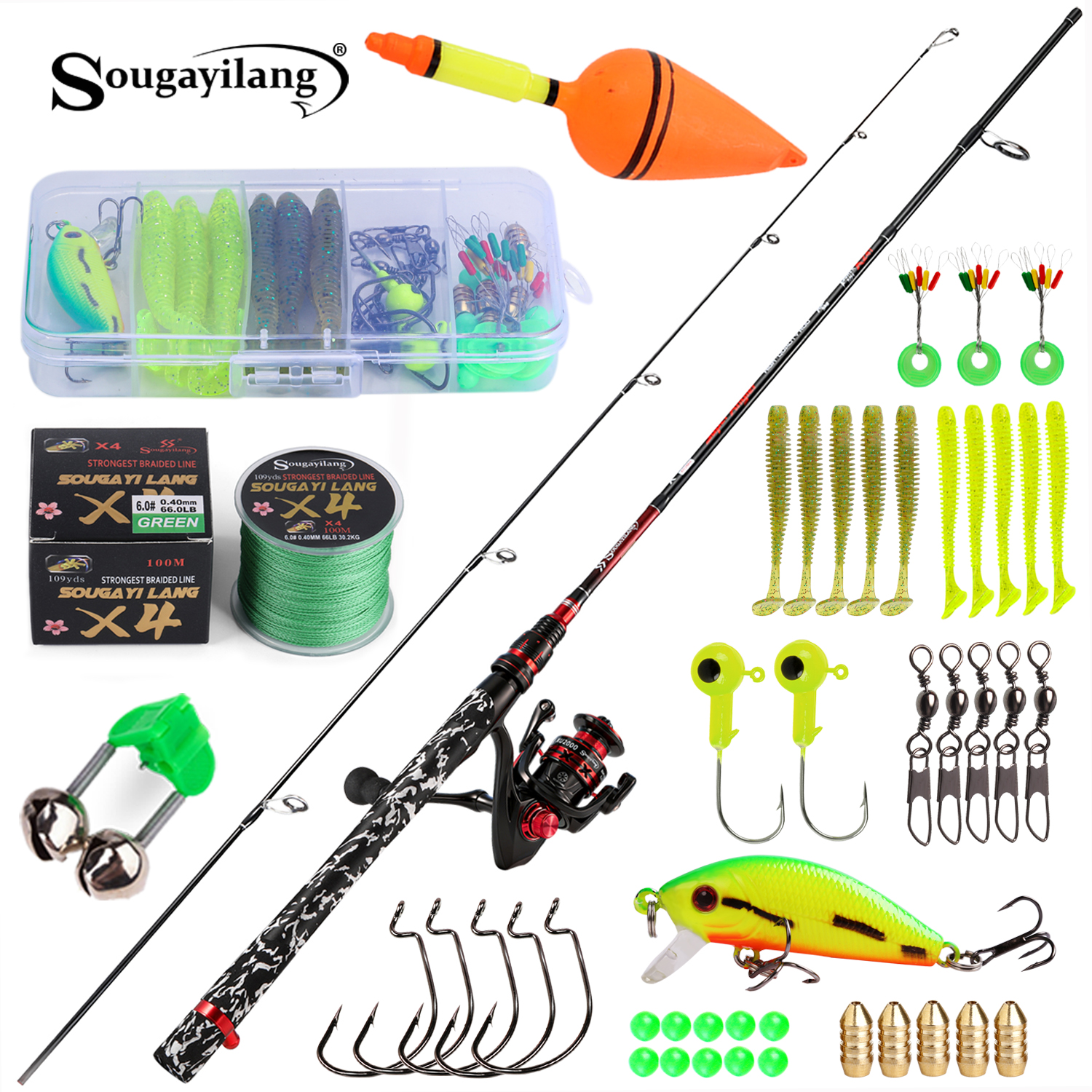 Sougayilang Spinning Fishing R - Fishing Lure Spinner のレビューと価格