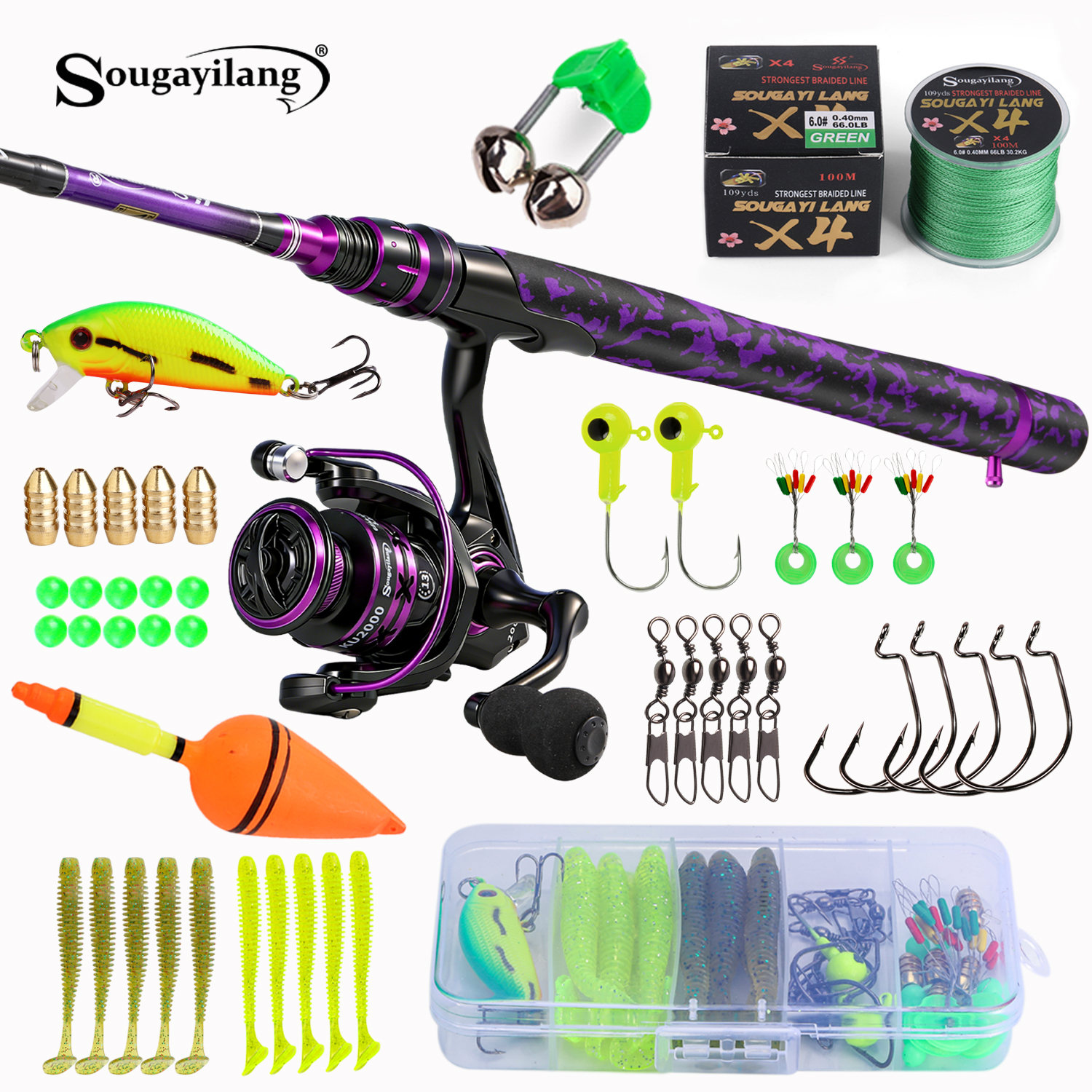 Sougayilang Spinning Fishing R - Fishing Lure Spinner のレビューと価格