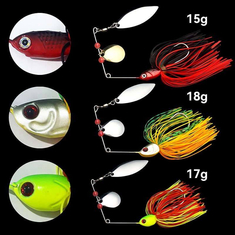 Bazooka 15g 18g Spinnerbait Fi - Fishing Lure Buzzbait のレビューと価格
