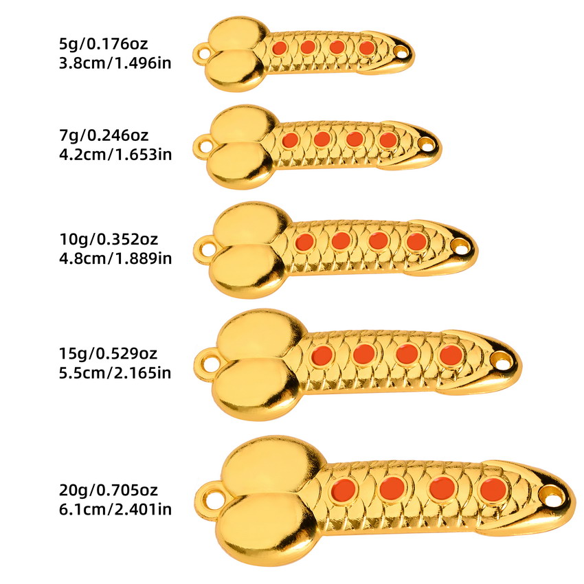 Metal Spoon Penis Shape Fishin - Fishing Lure Spoon のレビューと価格