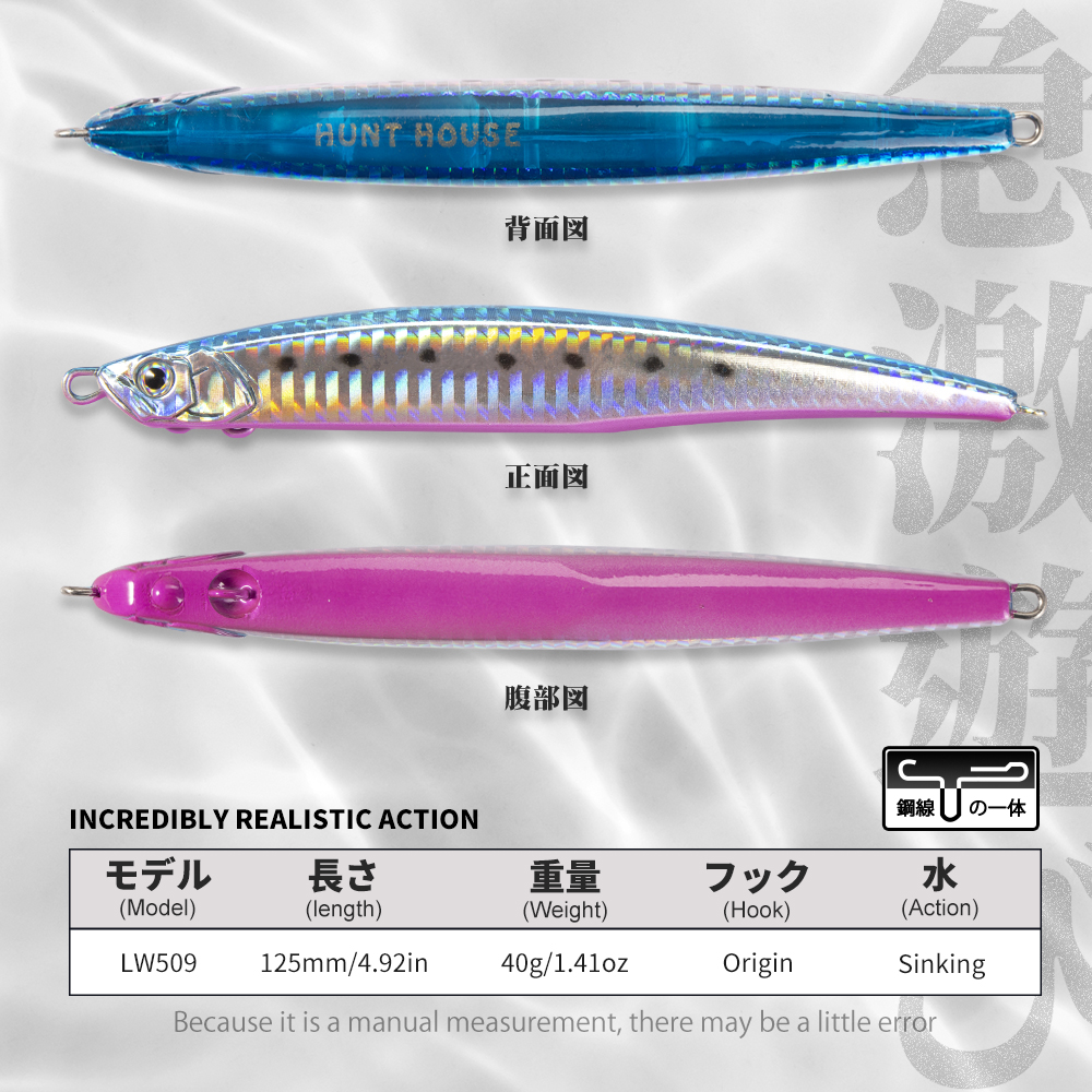Hunthouse fishing Press heavy  - Fishing Lure Jerkbait のレビューと価格