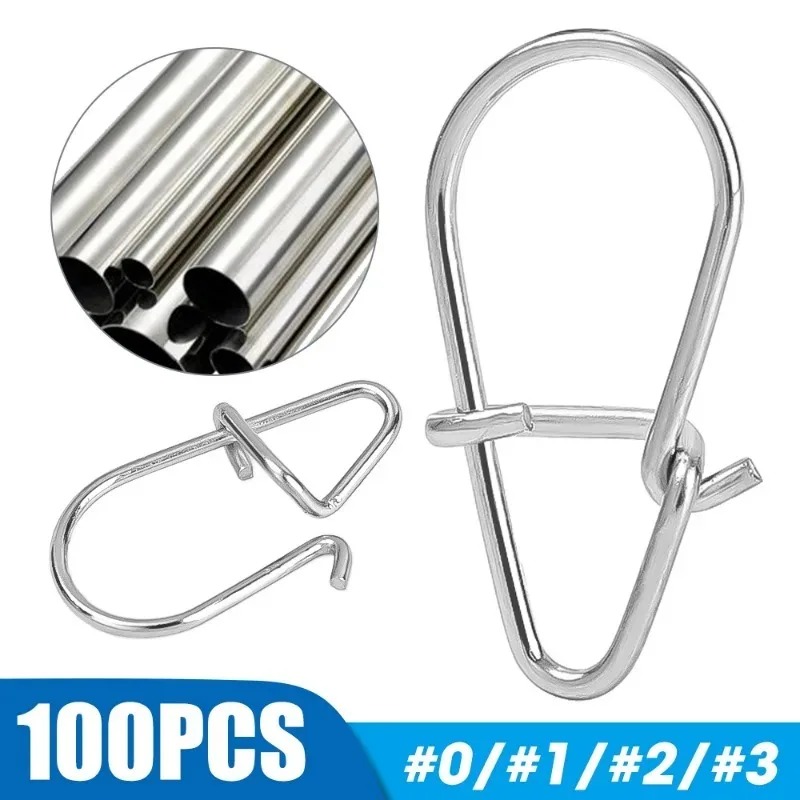 100/200PCS Stainless Steel Fis - Fishing Lure Accessories のレビューと価格