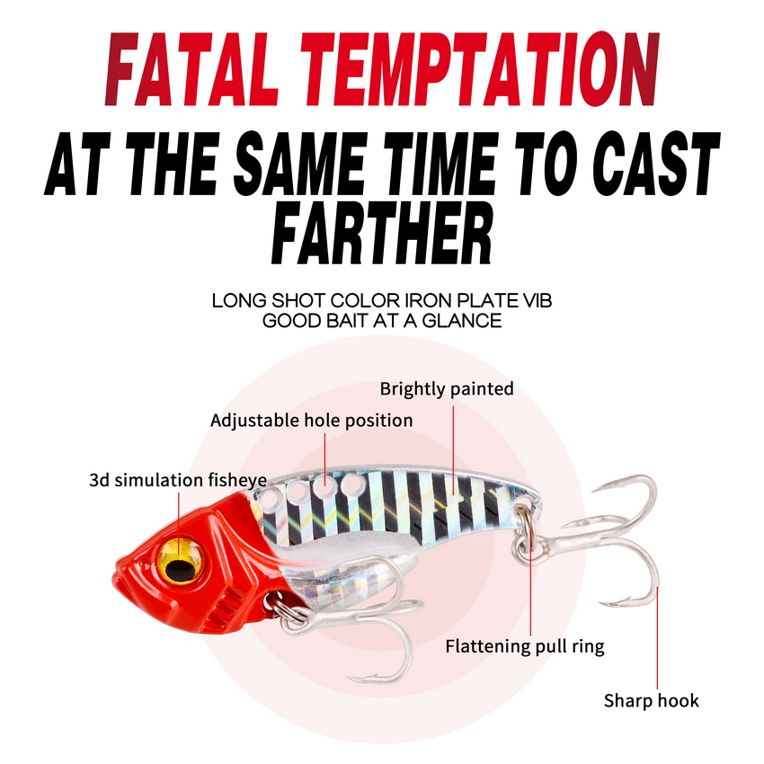 6pc/lot  7/10/15/20G Hard Meta - Fishing Lure Blade Bait のレビューと価格