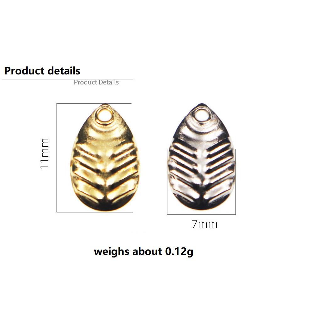 50Pcs/lot DIY Fishing Spinner  - Fishing Lure Spinner のレビューと価格