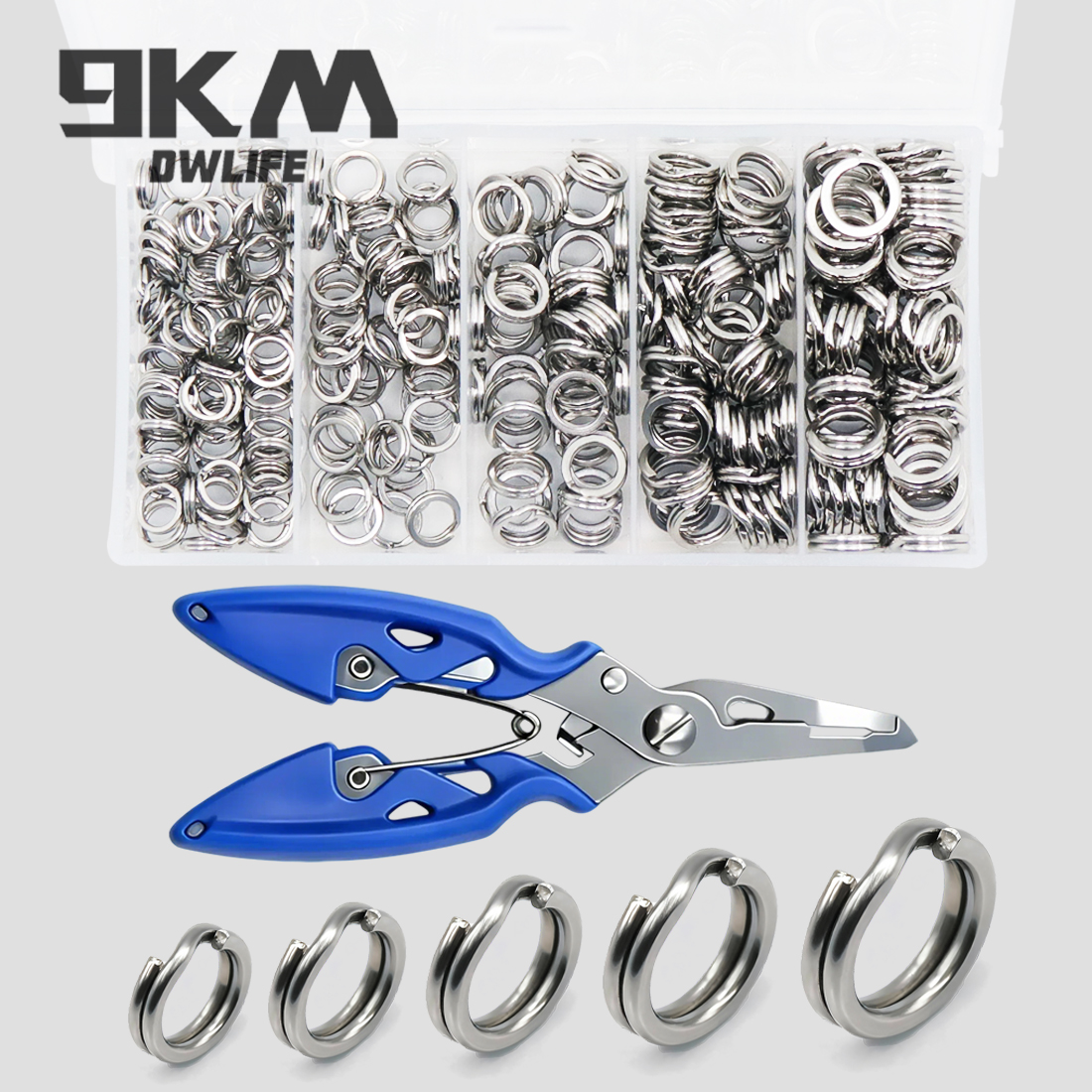 9KM 260-280pcs Fishing Split R - Fishing Lure Making Kit のレビューと価格