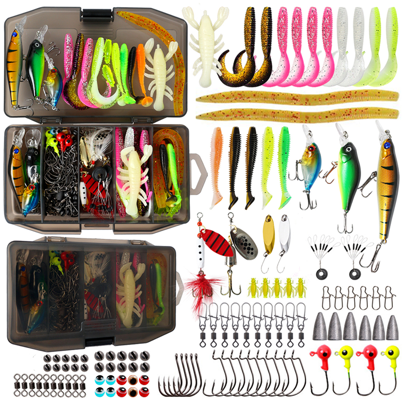 New 120PCS Fishing Lure Set So - Fishing Lure Box のレビューと価格