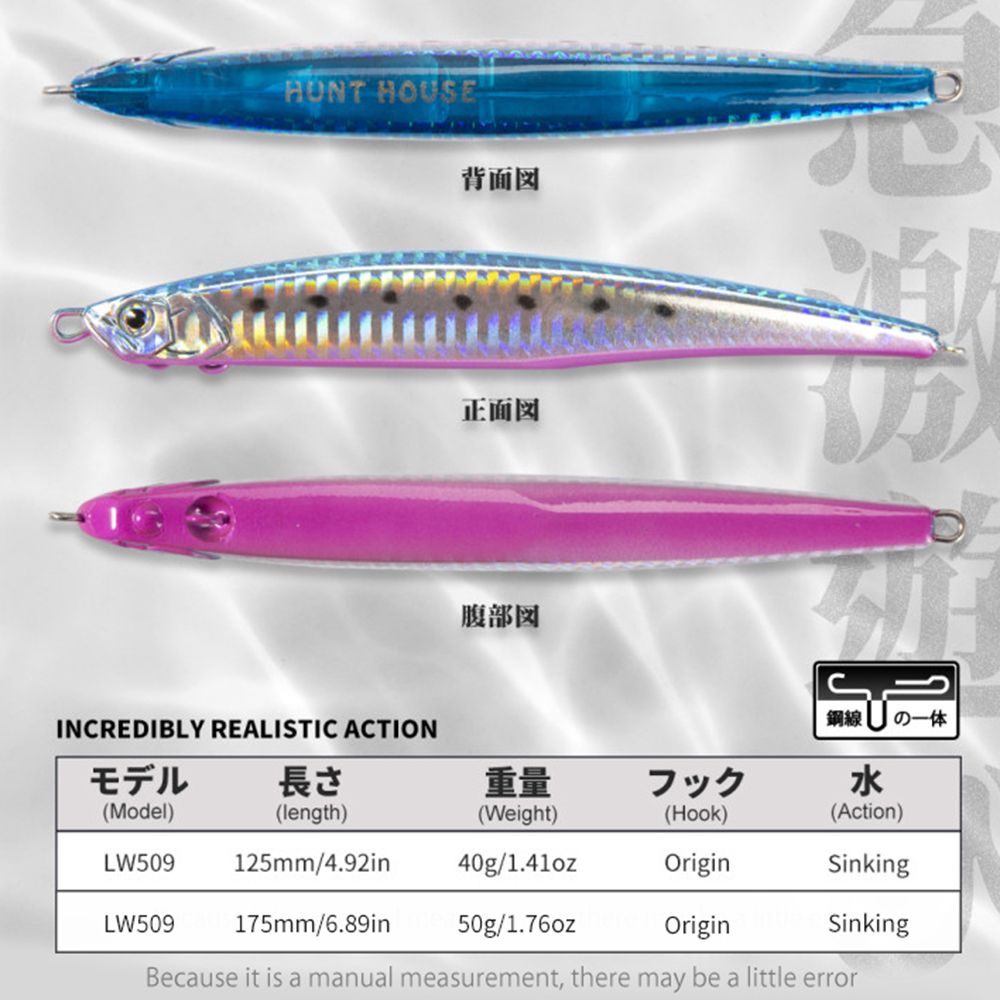Hunthouse Jerk Press Bait Sink - Fishing Lure Buzzbait のレビューと価格