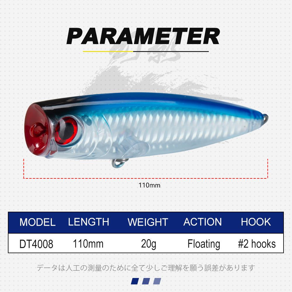 D1 Topwater Popper Fishing Lur - Fishing Lure Popper のレビューと価格