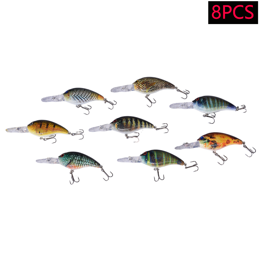 8pcs Jerkbait Minnow ABS Hard  - Fishing Lure Jerkbait のレビューと価格