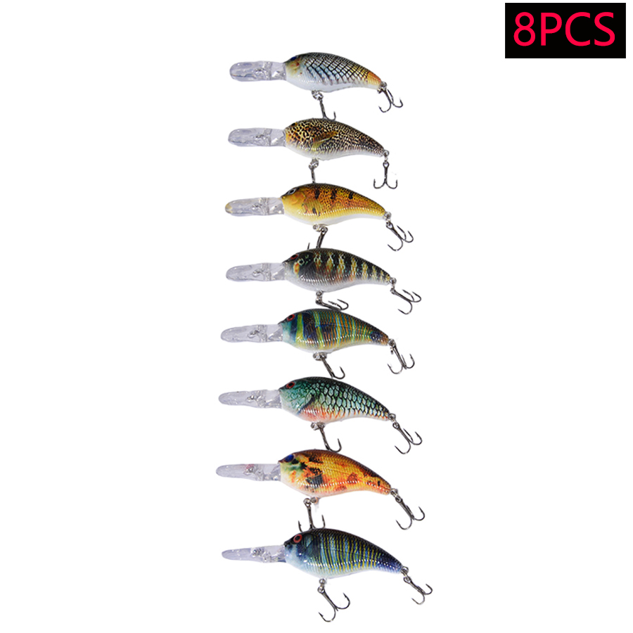 8pcs Jerkbait Minnow ABS Hard  - Fishing Lure Jerkbait のレビューと価格