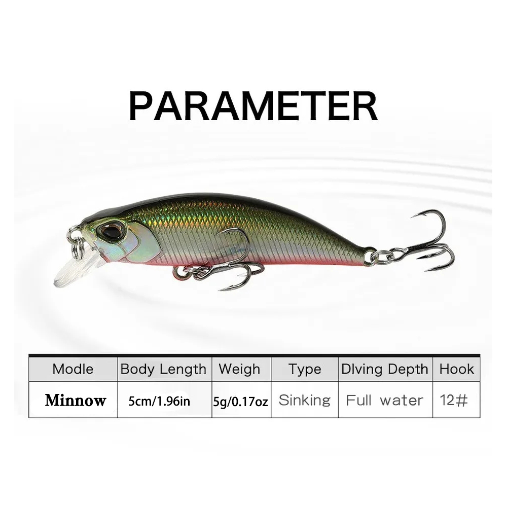 15Pcs Sinking Minnow Fishing L - Fishing Lure Jerkbait のレビューと価格
