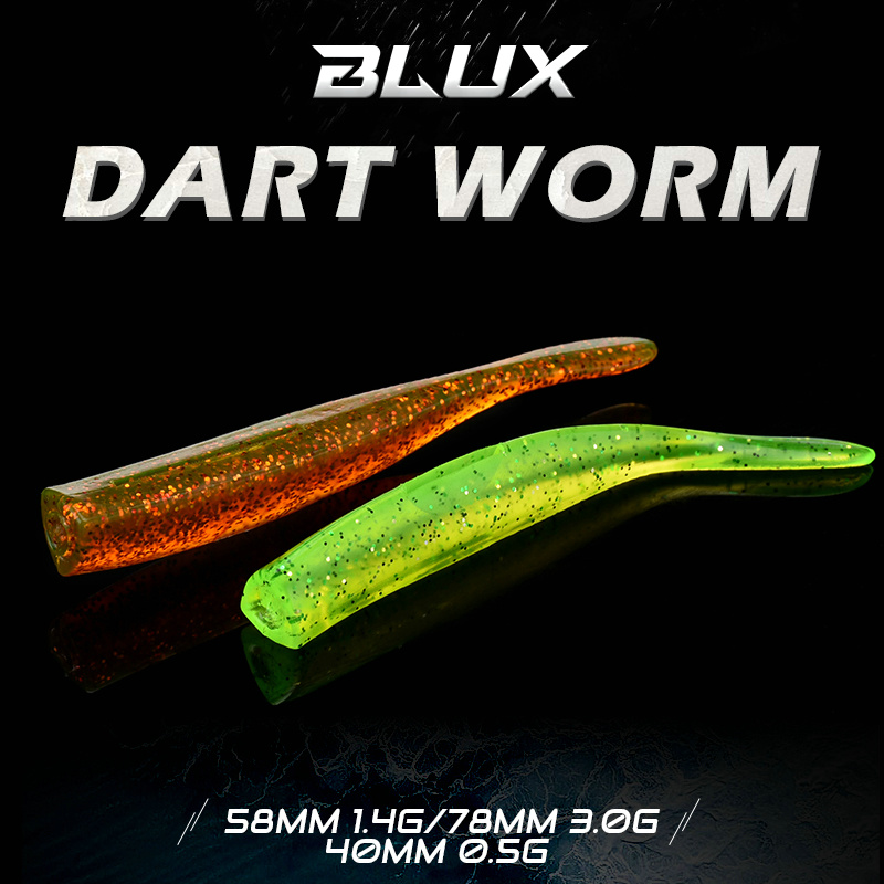 BLUX New Dart Worm Soft Bait 5 - Fishing Lure Buzzbait のレビューと価格