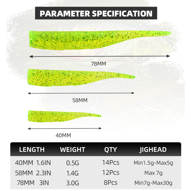 BLUX New Dart Worm Soft Bait 5 - Fishing Lure Buzzbait のレビューと価格