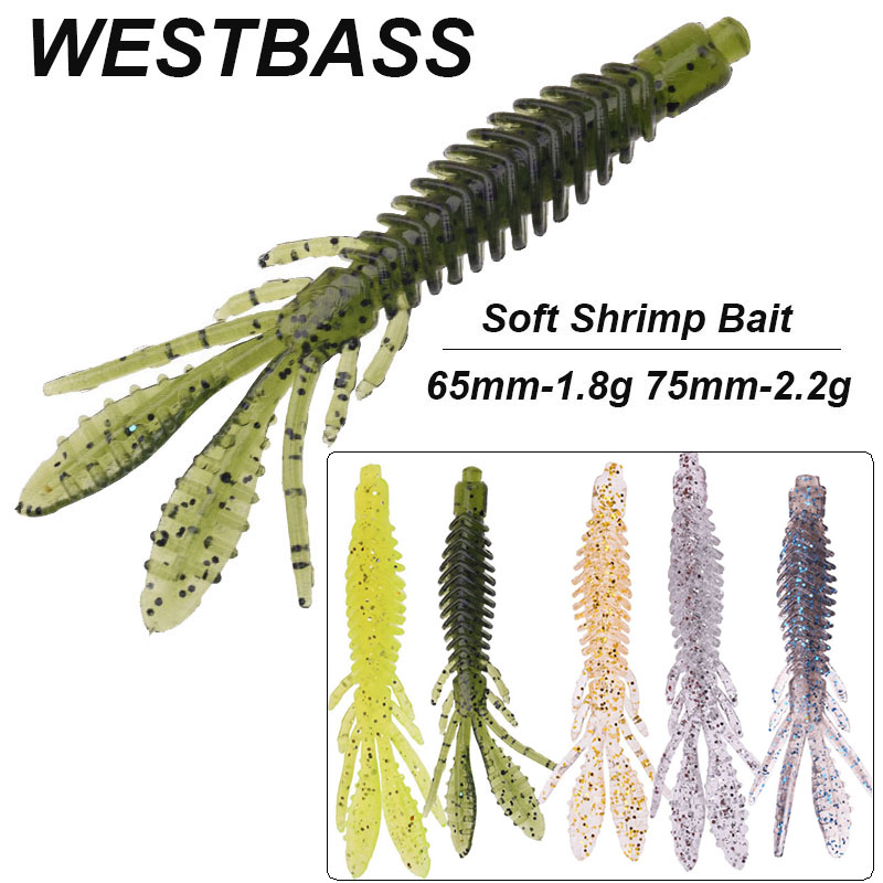 WESTBASS 5PCS Soft Larva Baits - Fishing Lure Swimbait のレビューと価格