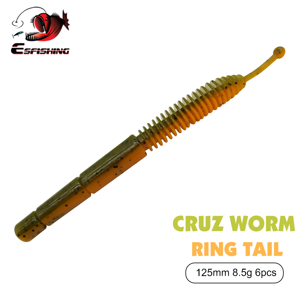 ESFISHING Soft Lure Cruz Worm  - Fishing Lure Jerkbait のレビューと価格