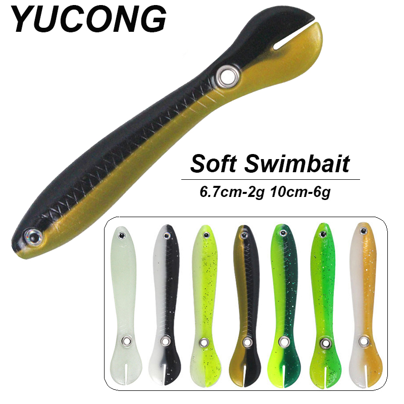 YUCONG 3/5PCS Soft Fishing Bai - Fishing Lure Swimbait のレビューと価格