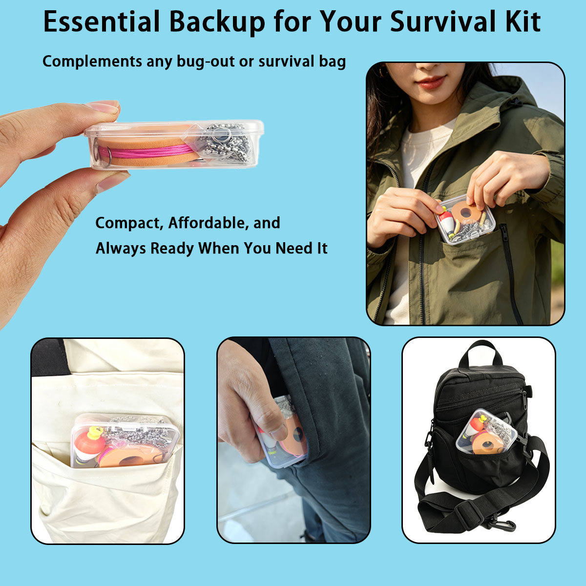 Portable Emergency Fishing Gea - Fishing Lure Box のレビューと価格