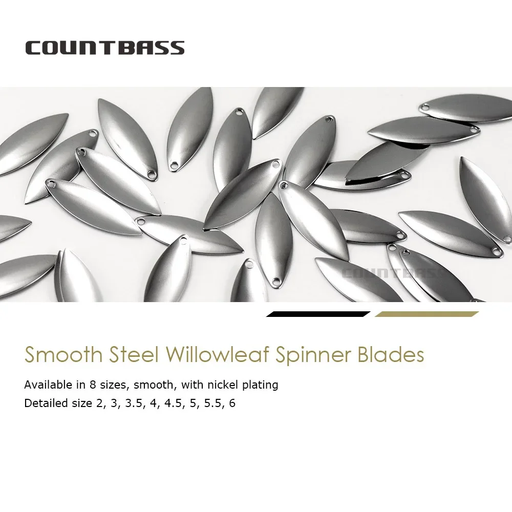 Countbass 50pcs Size 1-6 Nicke - Fishing Lure Blade Bait のレビューと価格