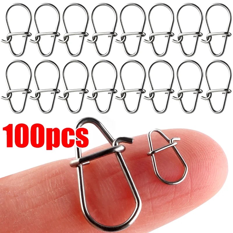 100PCS Stainless Steel Fishing - Fishing Lure Accessories のレビューと価格
