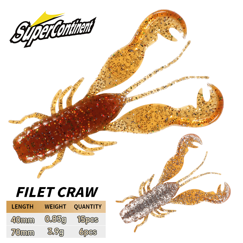 2023 Supercontinent Filet Craw - Fishing Lure Soft Plastic のレビューと価格