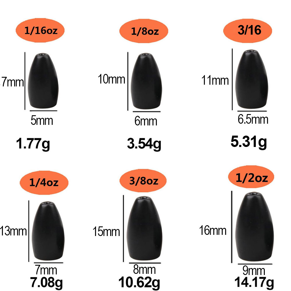 Tungsten Steel Fishing Weights - Fishing Lure Accessories のレビューと価格