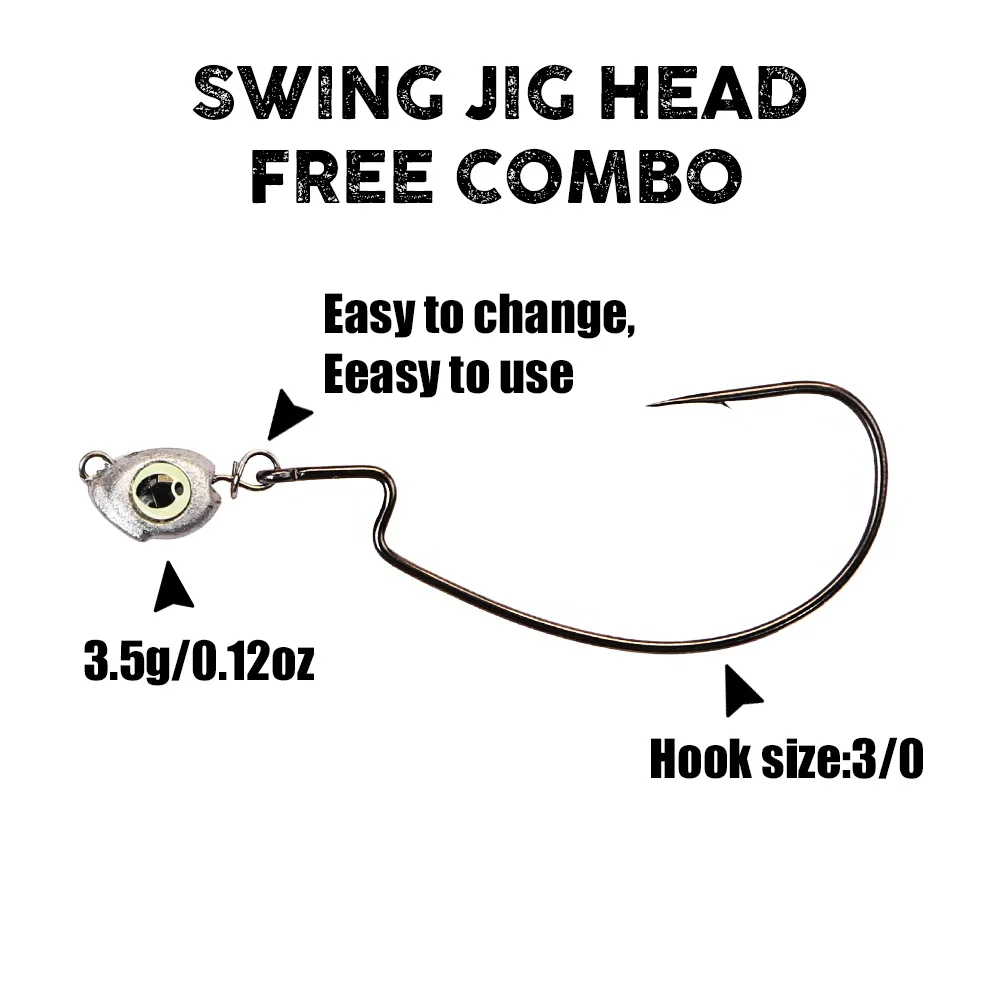 B&U Swing Jig head cheburashka - Fishing Lure Accessories のレビューと価格