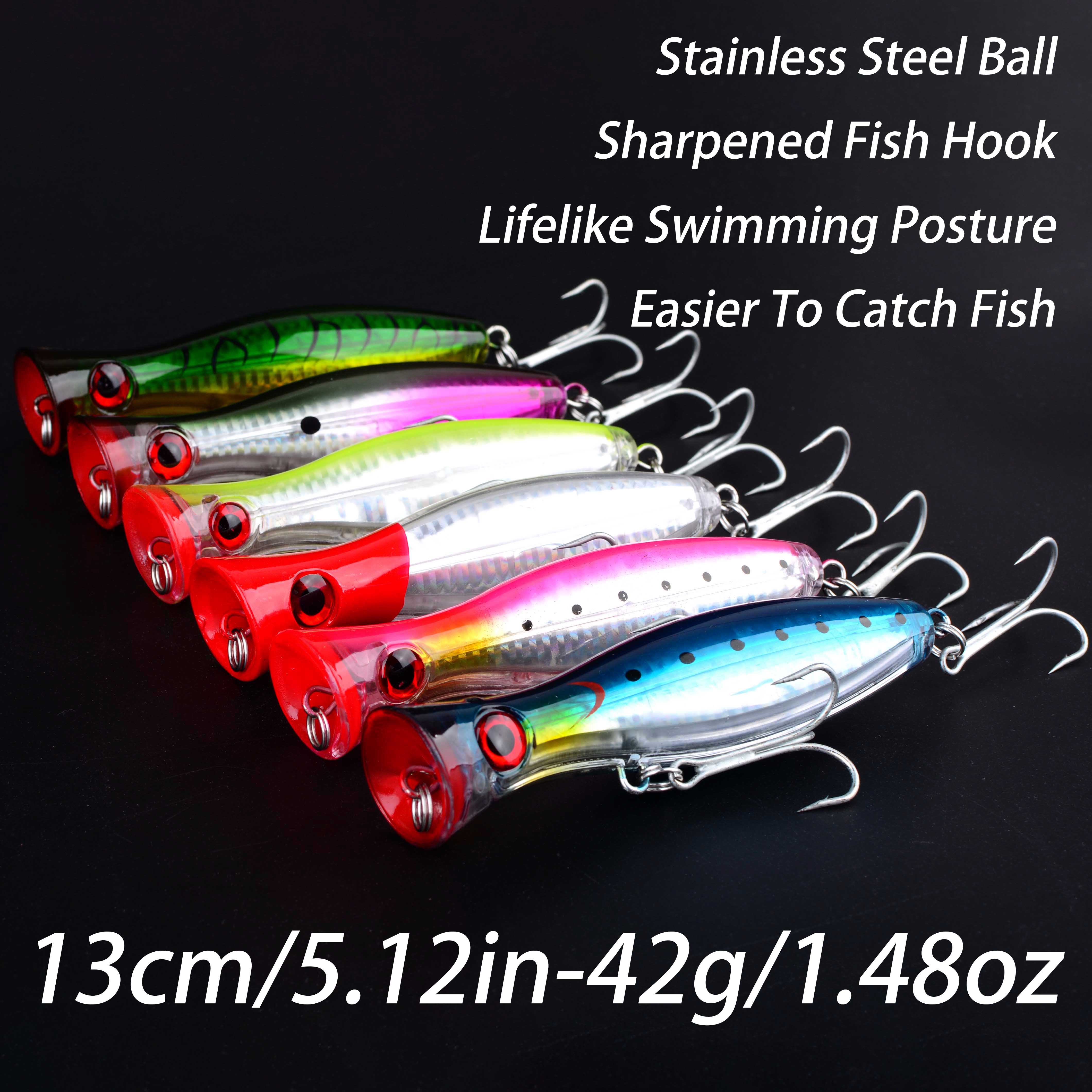 1pc 13CM 42g Big Popper Floati - Fishing Lure Popper のレビューと価格